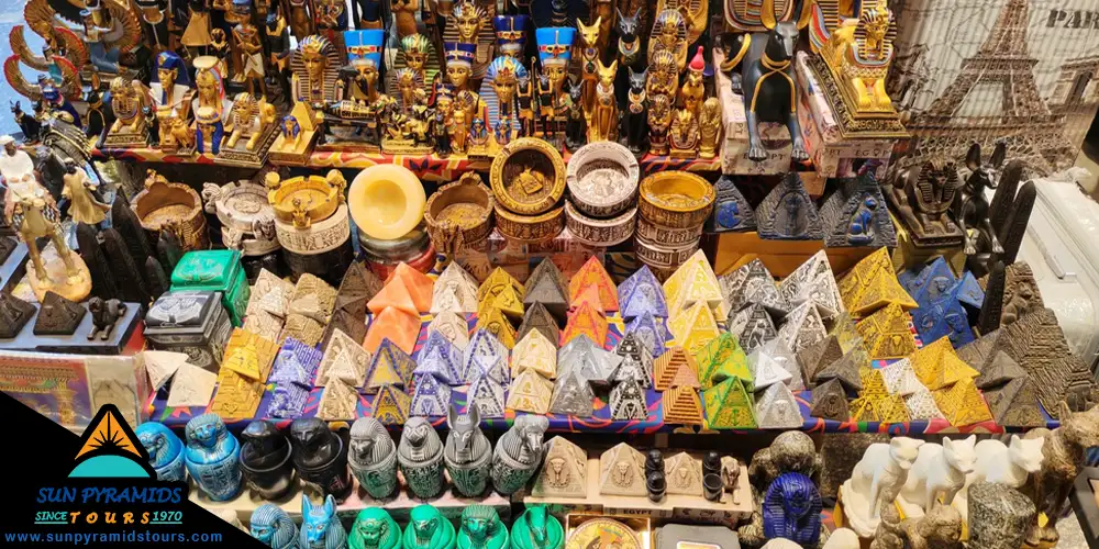 Miniature Pyramids and Statues